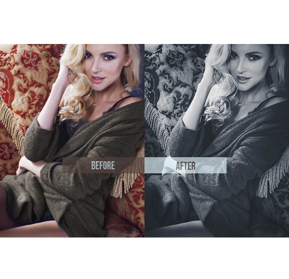 "Adobe Lightroom Black and White Presets Pack"