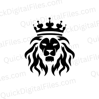 Playful lion cub graphic image for creative projects