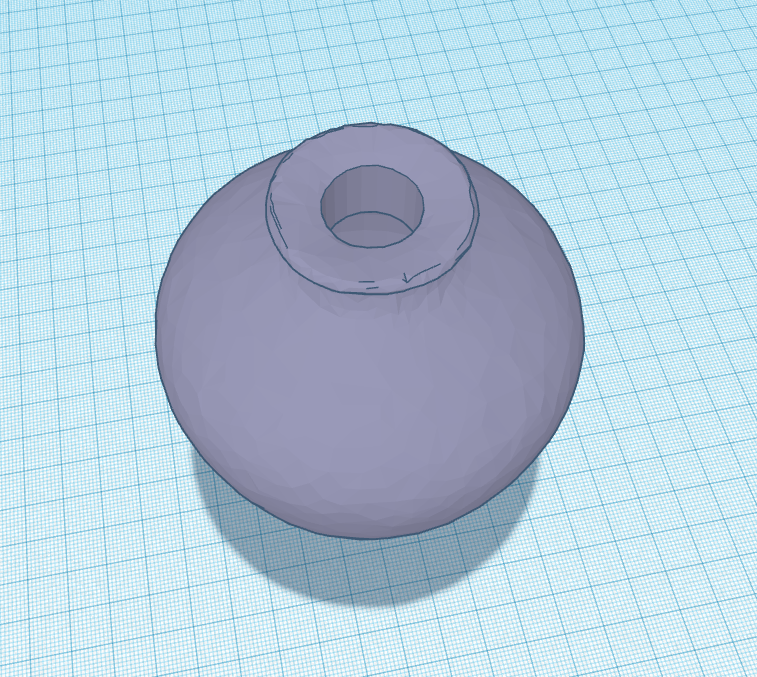 Downloadable STL file for modern wide base vase for 3D printing