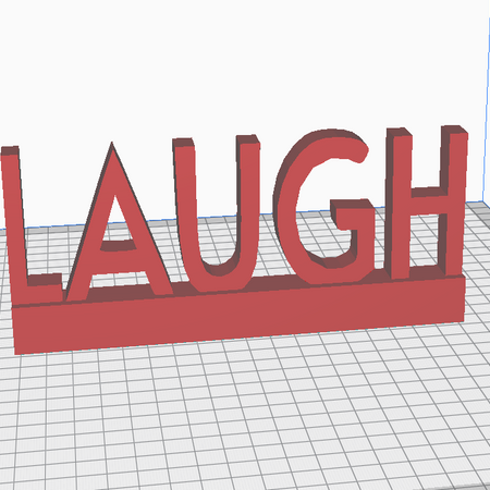"Complete set of 'Live, Laugh, Love' 3D printable words with bases."