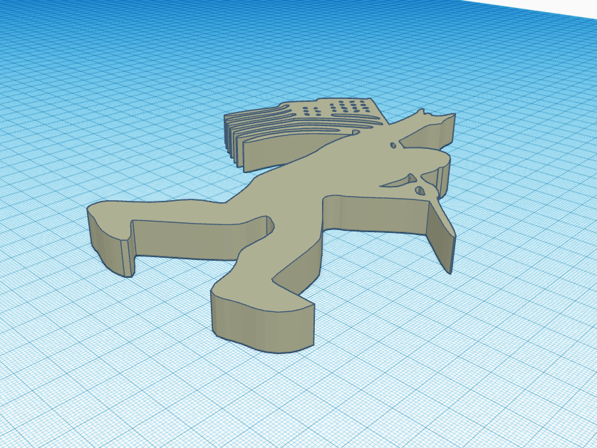 "Patriotic Sasquatch 3D print design for home decor with American flag