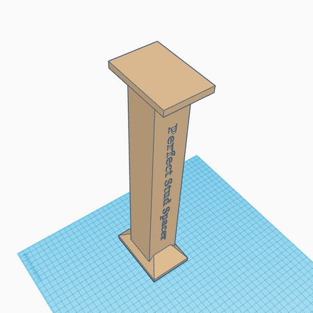 Downloadable STL file for DIY 3D printing of a carpentry stud spacing tool.