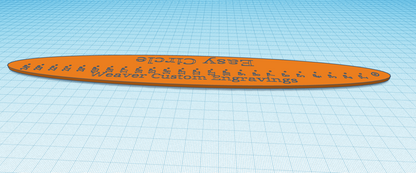 Downloadable circle drawing tool 3D print file, create 1" to 24" circles easily.