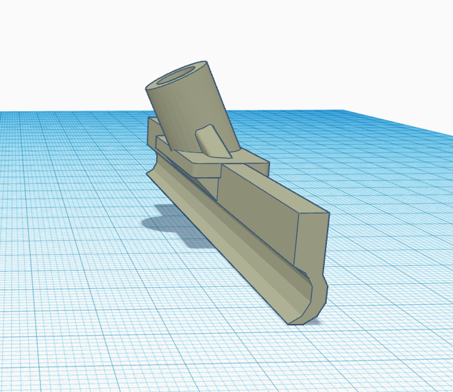 3D STL file for DIY toy pusher broom attachment for easy cleanup.
