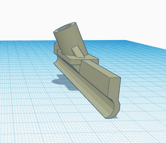3D STL file for DIY toy pusher broom attachment for easy cleanup.