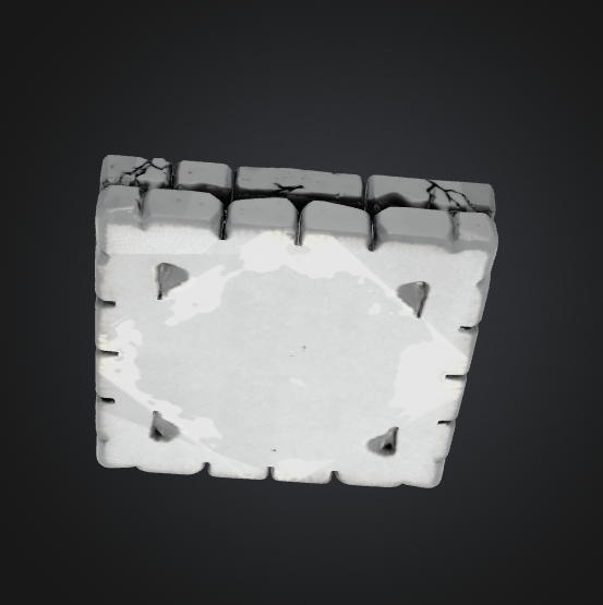 fantasy stone floor tile stl
