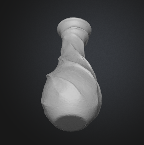 Modern twisted spiral vase 3D print file with flat base and hollow interior. Includes STL, GLB, and OBJ formats for clean decorative prints.