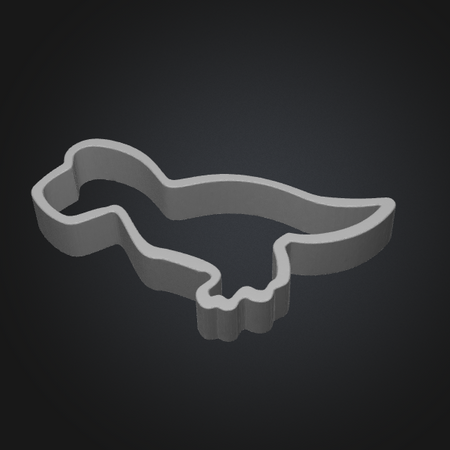 T-Rex Cookie Cutter 3D Files: STL GLB OBJ