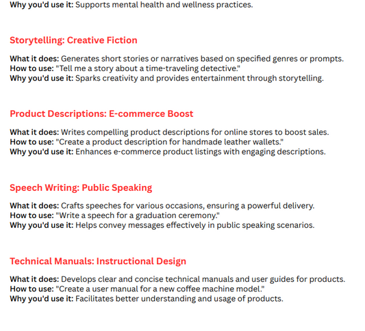 AI Commands List eBook