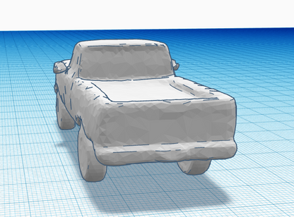Detailed 90s Ford F-150 STL file for 3D printer enthusiasts