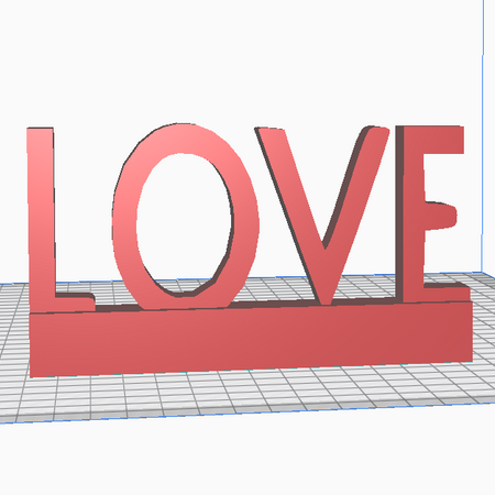 "STL files of inspirational words 'Live, Laugh, Love' for 3D printing at home."