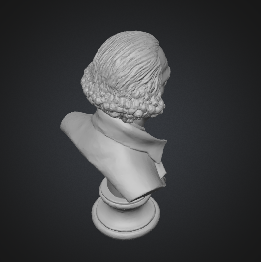 George Washington Bust 3D Model: STL GLB OBJ