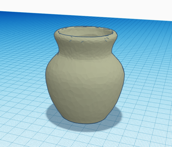 3D printable vase STL file with light texture for home decor