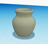 3D printable vase STL file with light texture for home decor