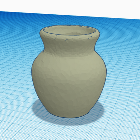 3D printable vase STL file with light texture for home decor