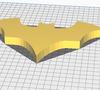 "Batman-inspired logo STL 3D printable file for crafting"