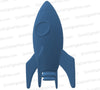 3D printable rocketship STL file with landing gear down
