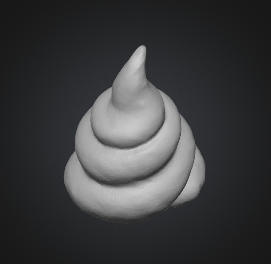 3d printable poop emoji obj