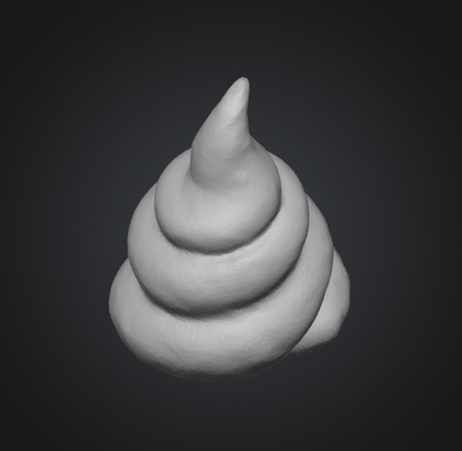 3d printable poop emoji obj