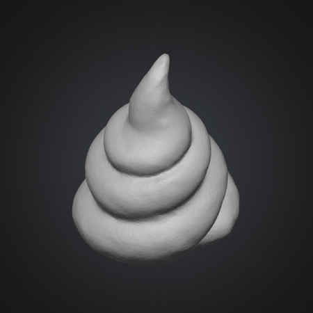 3d printable poop emoji obj