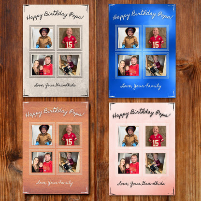 Printable greeting for Pops birthday at home