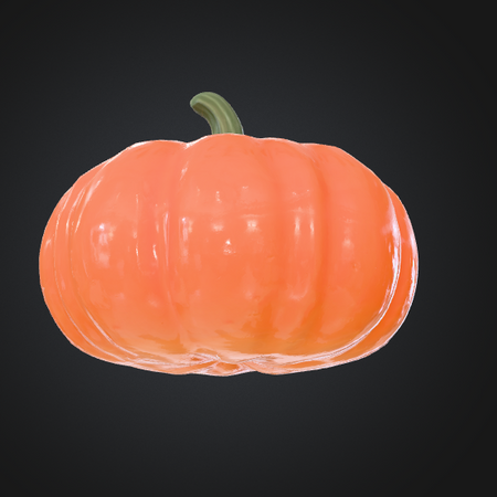 high quality pumkin 3d obj glb stl format