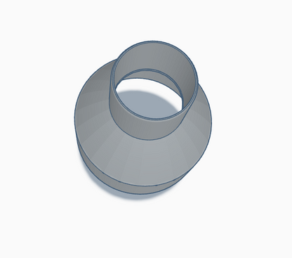Downloadable STL and GCODE for a DIY shop vac adapter, perfect for craftsmen.