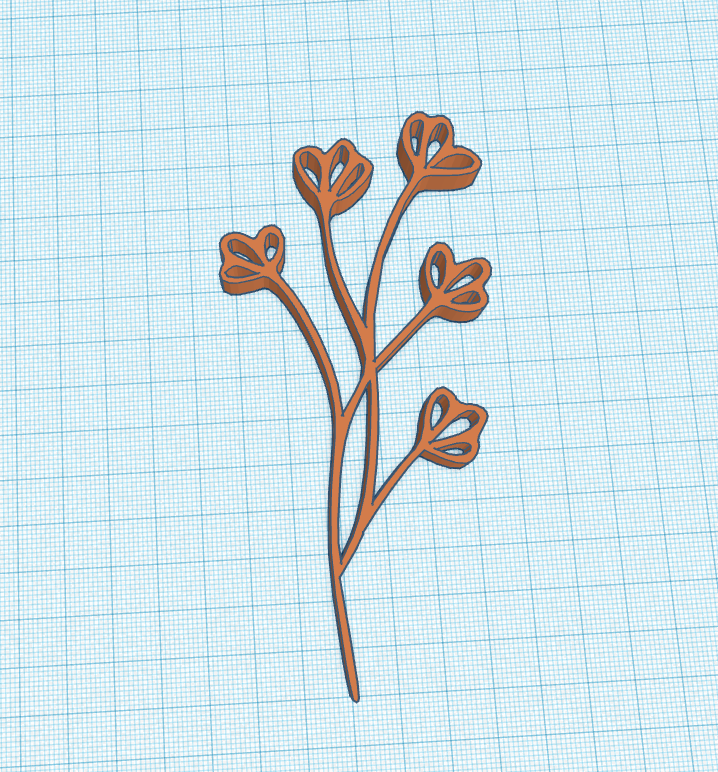 "Easy-print abstract style flowers 3D model for DIY projects"