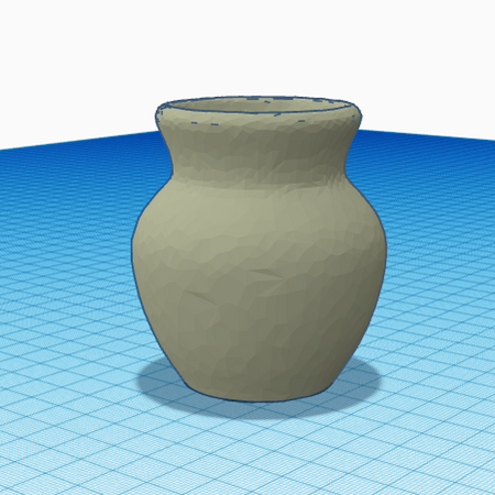 Functional vase design STL for 3D printing with interior water holder