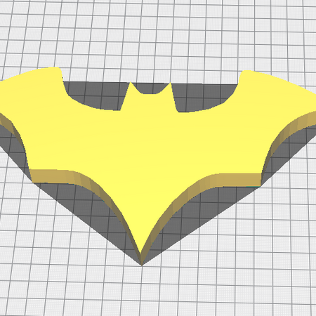 "DIY-friendly Batman logo recreation for 3D printing projects"