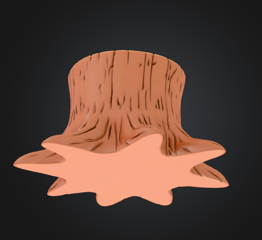 cartoon tree stump terrain 3d print
