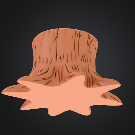 cartoon tree stump terrain 3d print

