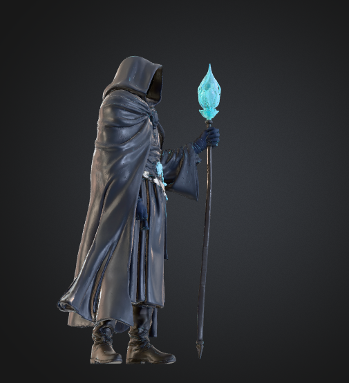 wizard hero 28mm miniature stl
