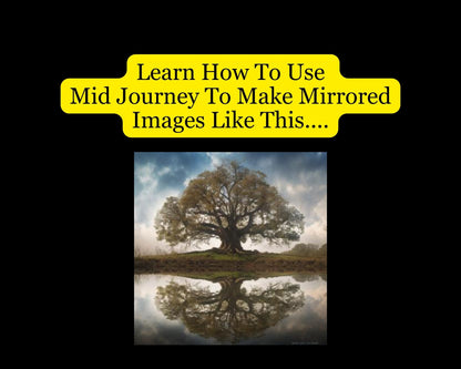 Inspirational mirror portrait artwork created following the Midjourney guide.