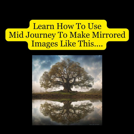 Inspirational mirror portrait artwork created following the Midjourney guide.