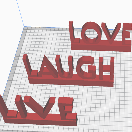 Live, Laugh, Love 3D Printable Word Set - DIY Home Decor