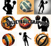 High-quality volleyball graphics for team projects