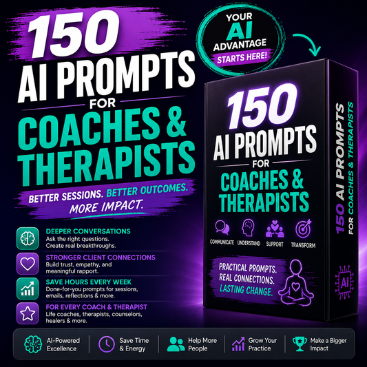 AI prompts for coaches and therapists HTML app