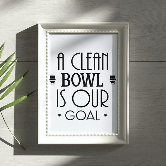 Bathroom Humor Typography Design PNG
