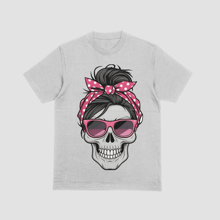 Urban Style Skull Graphic With Eye-Catching Accessories, Available In PNG And JPEG.