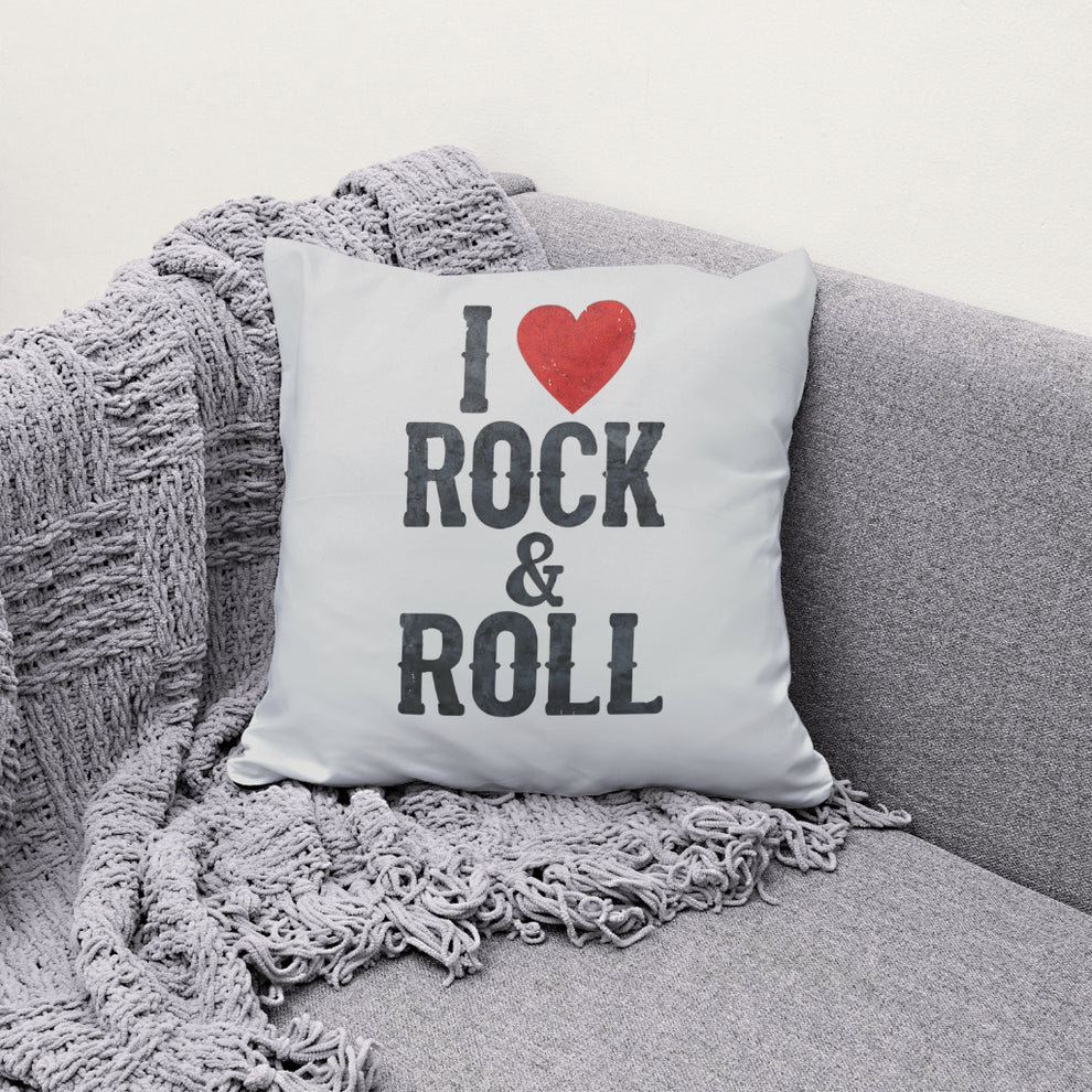 I Love Rocks Button Up I Love Rock & Roll Vintage Distressed Design | Classic Rock Graphic ...