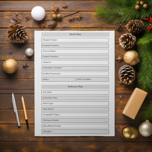 Printable pregnancy journal PDF for tracking 40 weeks of pregnancy
