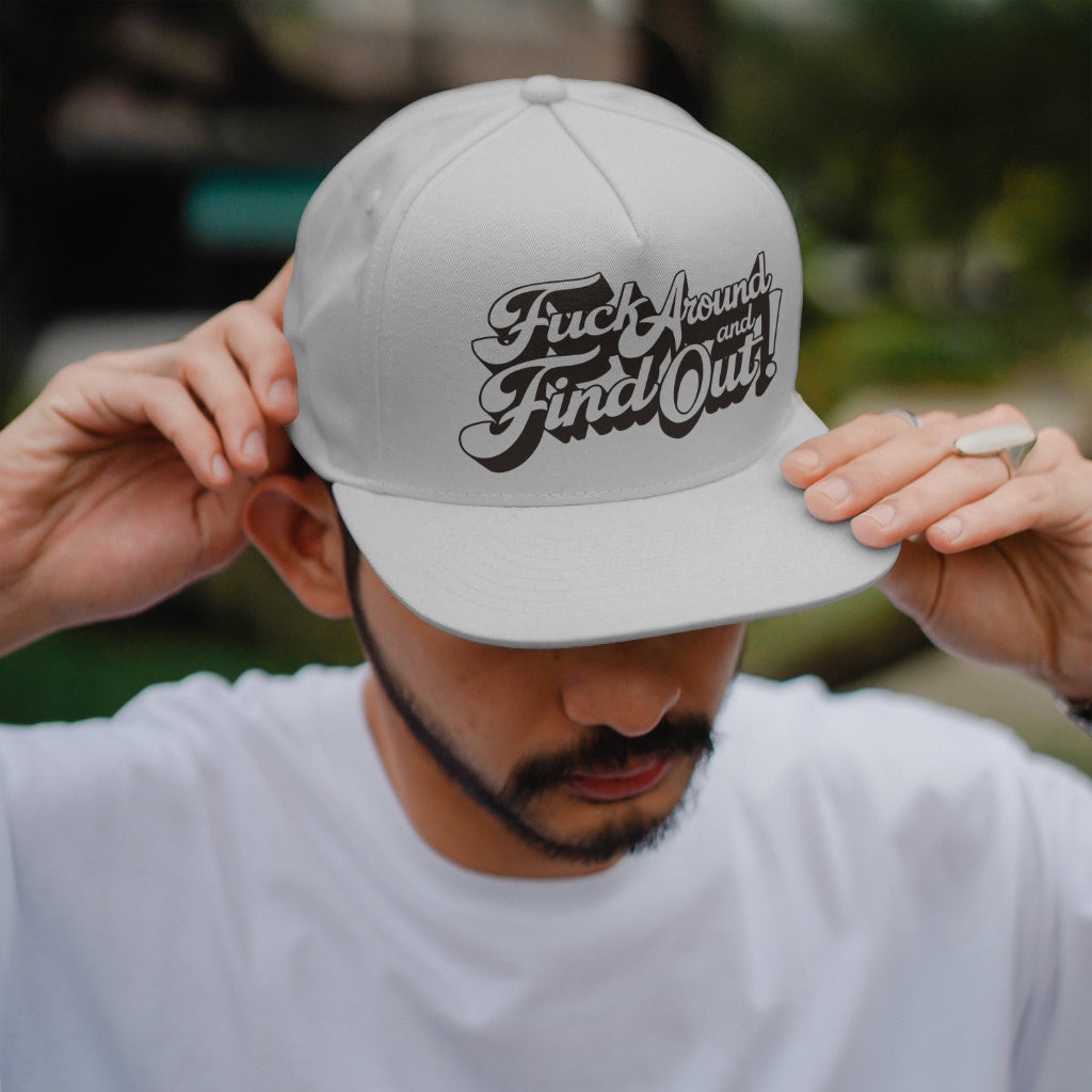 Black lettering silhouette fuck around find out SVG
