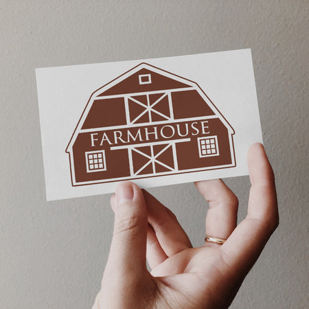 Transparent Background Rustic Barn SVG