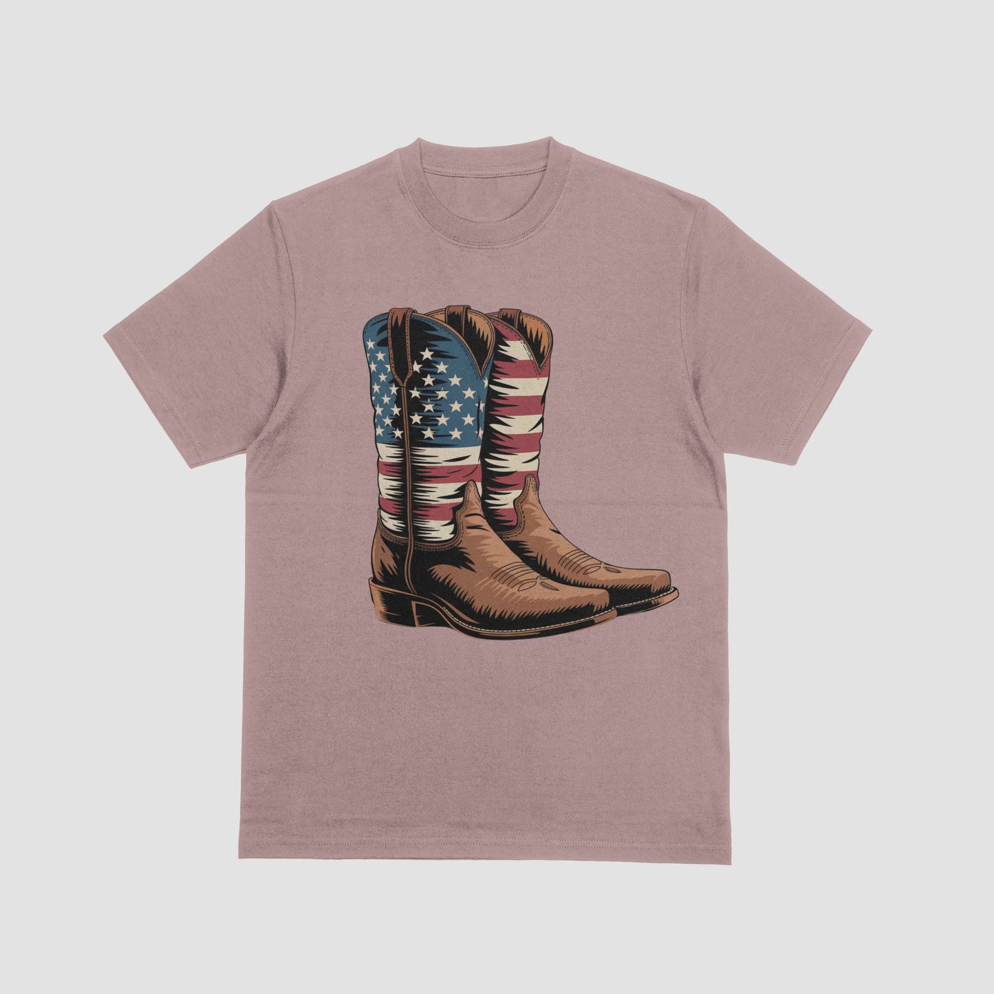 Stars and stripes cowboy boots vintage style