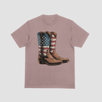 Stars and stripes cowboy boots vintage style