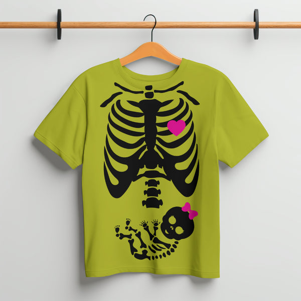 Baby Girl Skeleton and Rib Cage SVG halloween