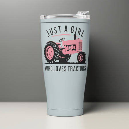 "Digital Download Pink Tractor Graphic for Tractor Lovers"