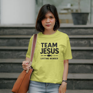 "Black and White Team Jesus Religious Design"