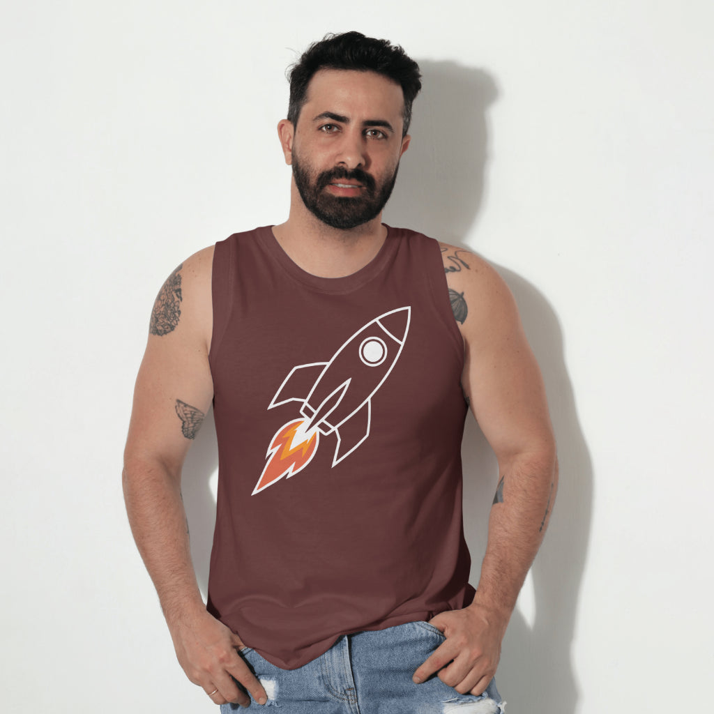 White rocket ship SVG with transparent background for Cricut projects
